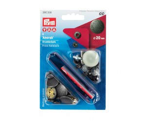 Set capse metalice 'Anorak Spirit Design' 20 mm - Prym 390358